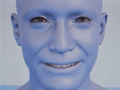 3D Eyebrow Raise GIF by GIPHY Studios 2022