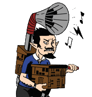 Tomtomsdoodles angry bard doot tomtomsdoodles Sticker