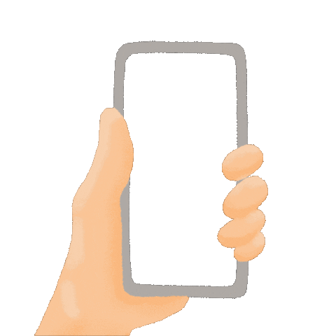 FathiyyaNisa hand frame smartphone handphone Sticker
