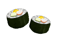 Sushi Calligraphy Sticker