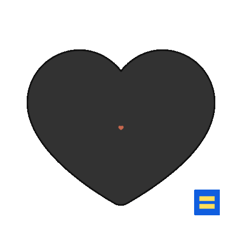 Love Is Love Hearts Sticker by Human Rights Campaign