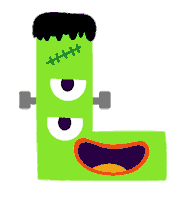 Trick Or Treat Halloween Sticker by KidoodleTV