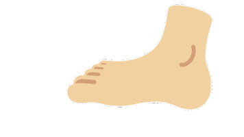 emojivid emoji people foot emojivid Sticker