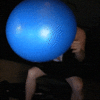Bouncing Blue Ball GIF