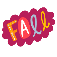 Fall Text Sticker by Linzie Hunter