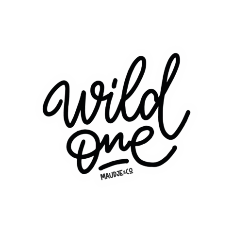 Maudjeandco cats kitten wild one maudjeandco Sticker