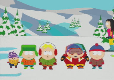 eric cartman snow GIF by South Park 