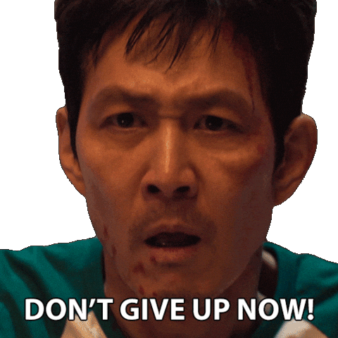 Lee Jung-Jae Dont Give Up Sticker by NETFLIX