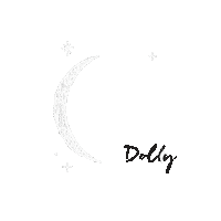 dollyheuvelingvanbeek space stars moon dolly Sticker