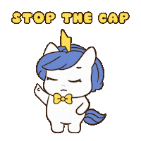Cap Stop Lying Sticker by Brave Unicorn