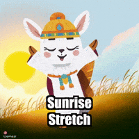 Yoga Sunrise GIF by Llamaozi