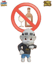 Warning Alcohol Free Sticker by Zhot