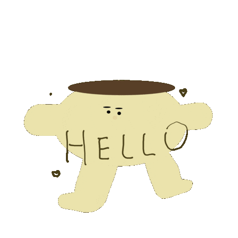 Pudding Hello Sticker