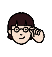 Girl Thinking Sticker by SAITO ASSOCIATES