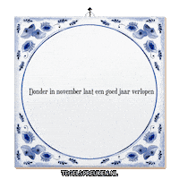 November Wijsheid Sticker by Tegelspreuken.nl