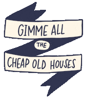 cheapoldhouses retro vintage home house Sticker