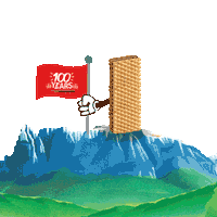 Flag Mountain Sticker by loacker