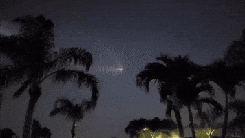 SpaceX's Falcon 9 Lights Up Sky Over West Palm Beach