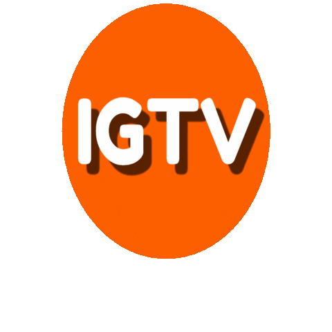 Instagram Orange Sticker