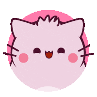 Cat Love Sticker by Pembe