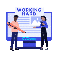 Working New Job Sticker by CVQuest
