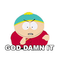 Eric Cartman Goddamnit Sticker by South Park
