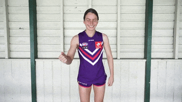 Fist Pump GIF by Fremantle Dockers