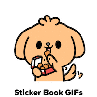 Hungry Golden Retriever Sticker by Sticker Book iOS GIFs