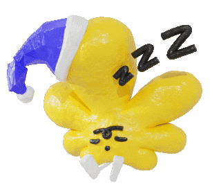 Sleepy 3D Sticker