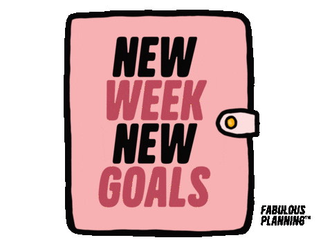 Monday New Week Sticker by FabulousPlanning