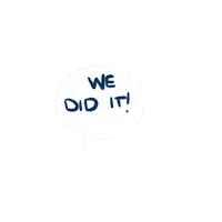 Go Blue We Did It Sticker by University of Michigan
