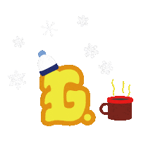 Coffee Winter Sticker by PAINT&BUFF