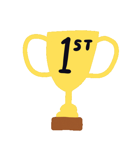 The Champions Winner Sticker by Nina Cosford