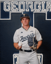 Georgia Tech Baseball GIF by Georgia Tech Yellow Jackets