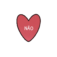 gicamarosk love no coracao nao Sticker
