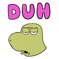 Dinosaur Mean Sticker by Luigi Segre