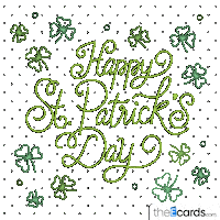 Clover Shamrock Sticker by TheEcards.com