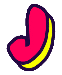 Typography Alphabet Sticker