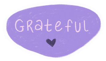 bestillco love purple thankyou grateful Sticker