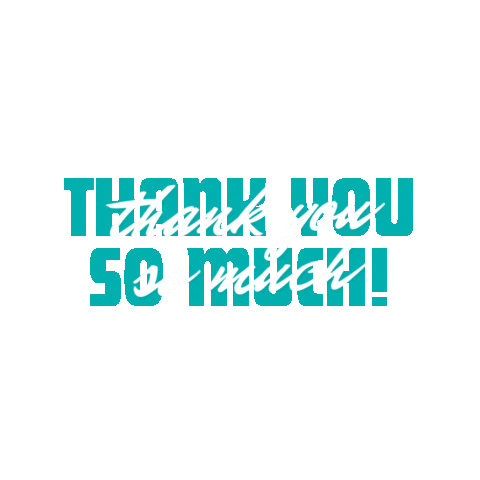 Thanks Thank You Sticker by StiQ