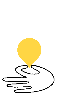 Hand Pin Sticker