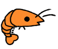 Shrimp エビ Sticker