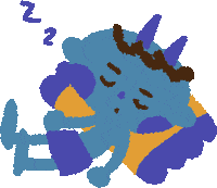 Sleepy Illustration Sticker