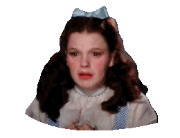 Sad Wizard Of Oz Sticker by reactionstickers