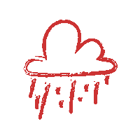 WeAreREDVELVET rain cloud redvelvet marketing agency Sticker