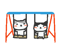 Cats Play Sticker by yomoyeah