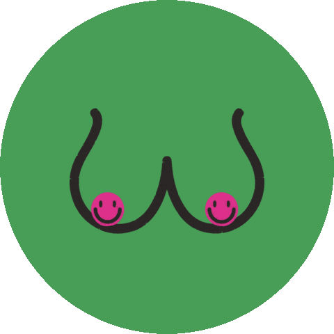 wittytittiescomedy giphyupload smile comedy green Sticker