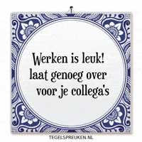 Teamwork Nl GIF by Tegelspreuken.nl