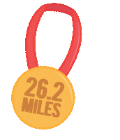 Gold Medal Running Sticker