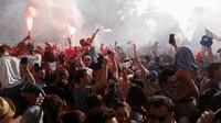 Slow-Motion Footage Captures France Fans Celebrate After World Cup Win